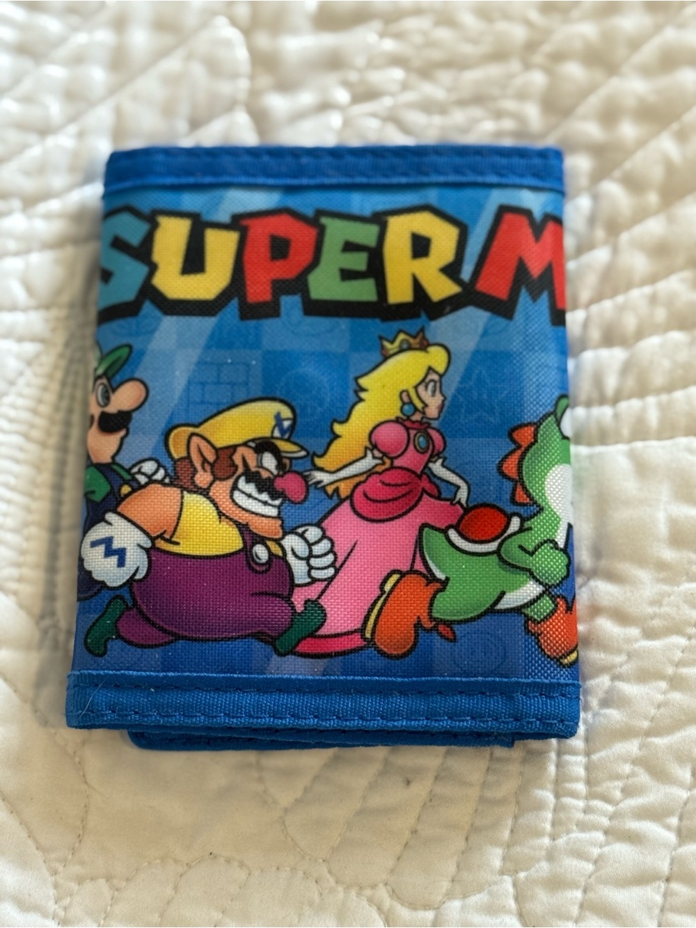 Super Mario Blue Character Bi-Fold Wallet